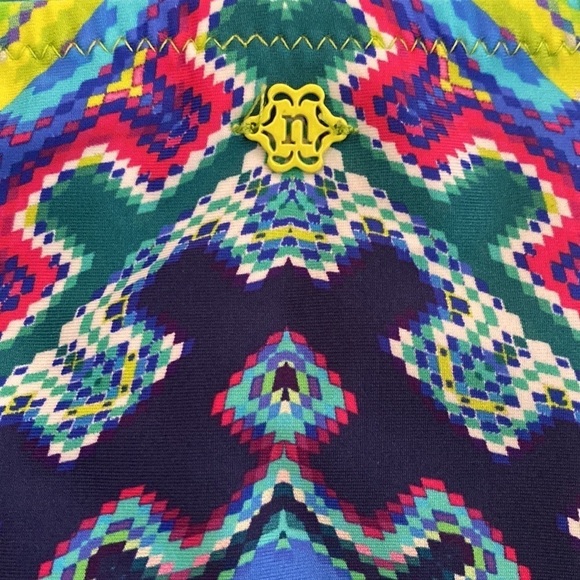 Nanette Lepore full coverage, hipster, bright multicolored bikini bottom - Picture 4 of 6